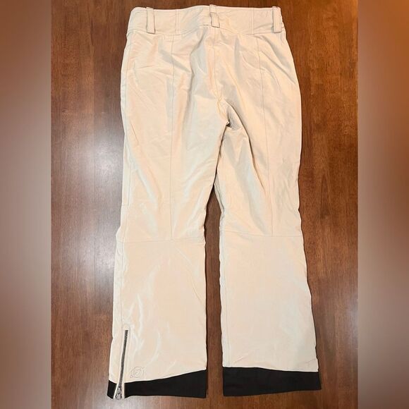 NWT Obermeyer Birmingham Insulated Ski Pants Beige Waterproof Snow Size 10 - Picture 7 of 10